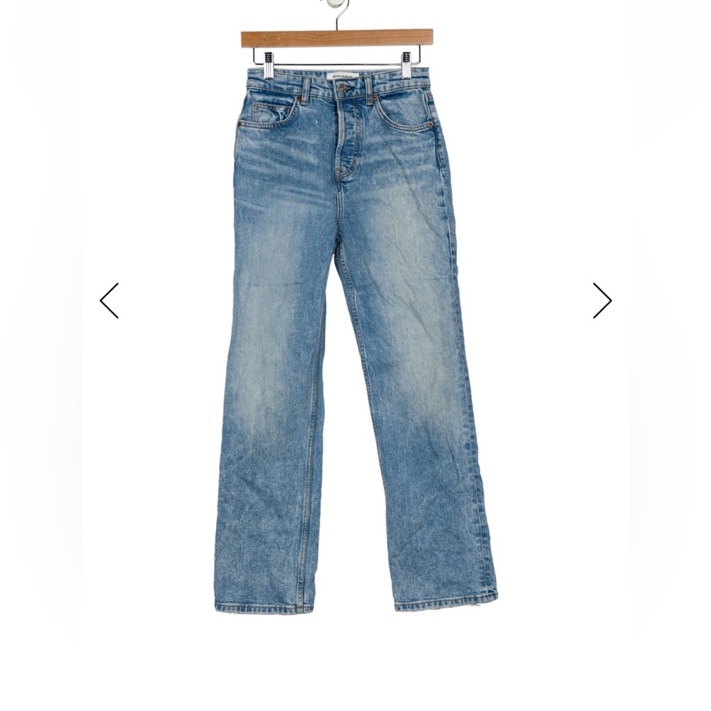 Reformation Light Blue loose straight Leg Jeans 25